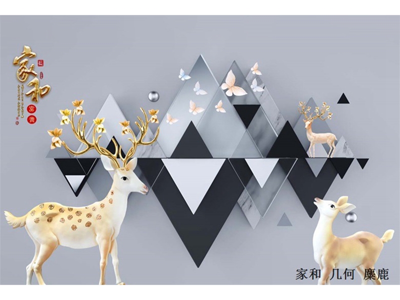 北欧麋鹿-几何小鹿