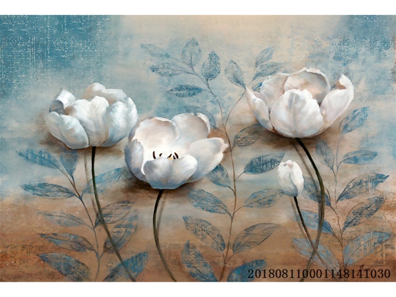 欧式油画-油画花