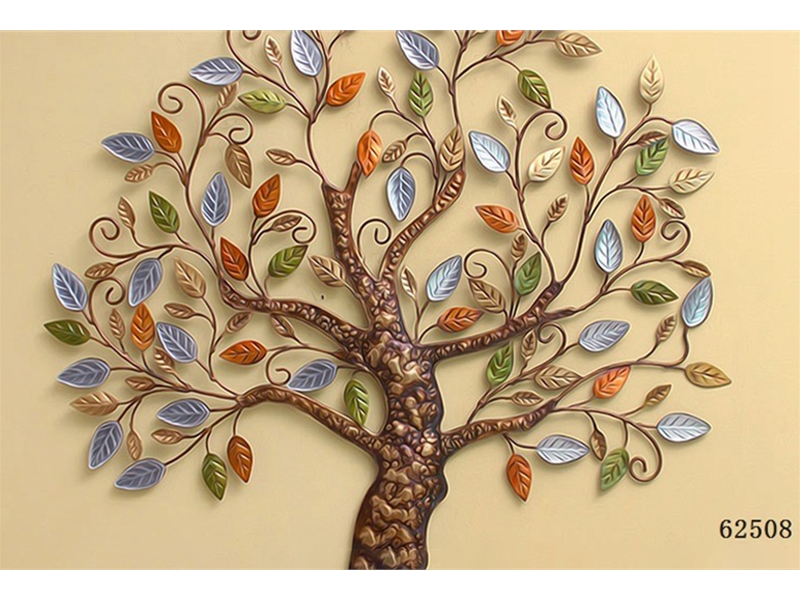 花鸟银杏-手绘花卉-叶子树