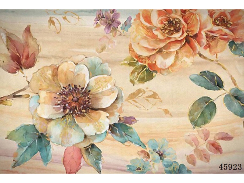 花鸟银杏-手绘花卉-欧式手绘花