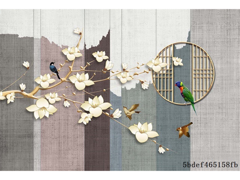 花鸟银杏-工笔花鸟山水