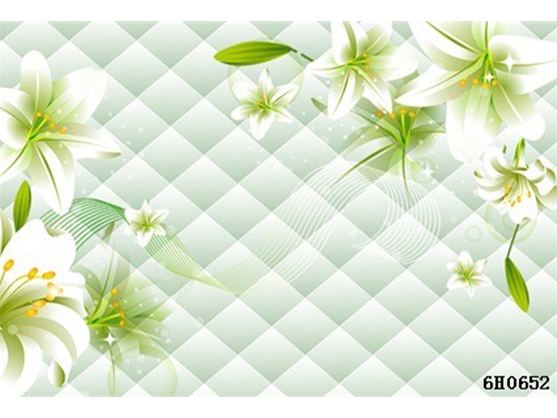 软包墙砖-百合花